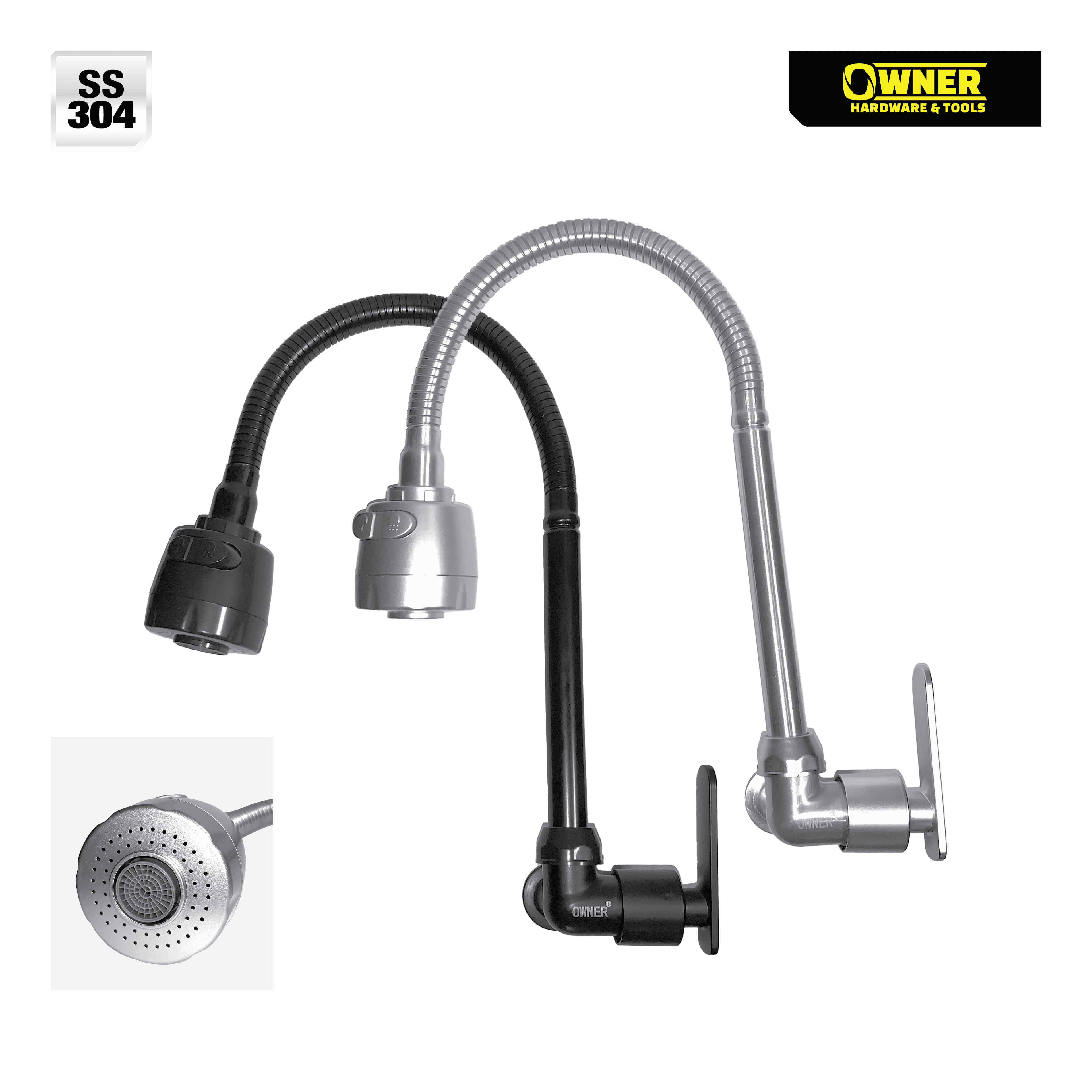 Kran Angsa Fleksibel - Bulat