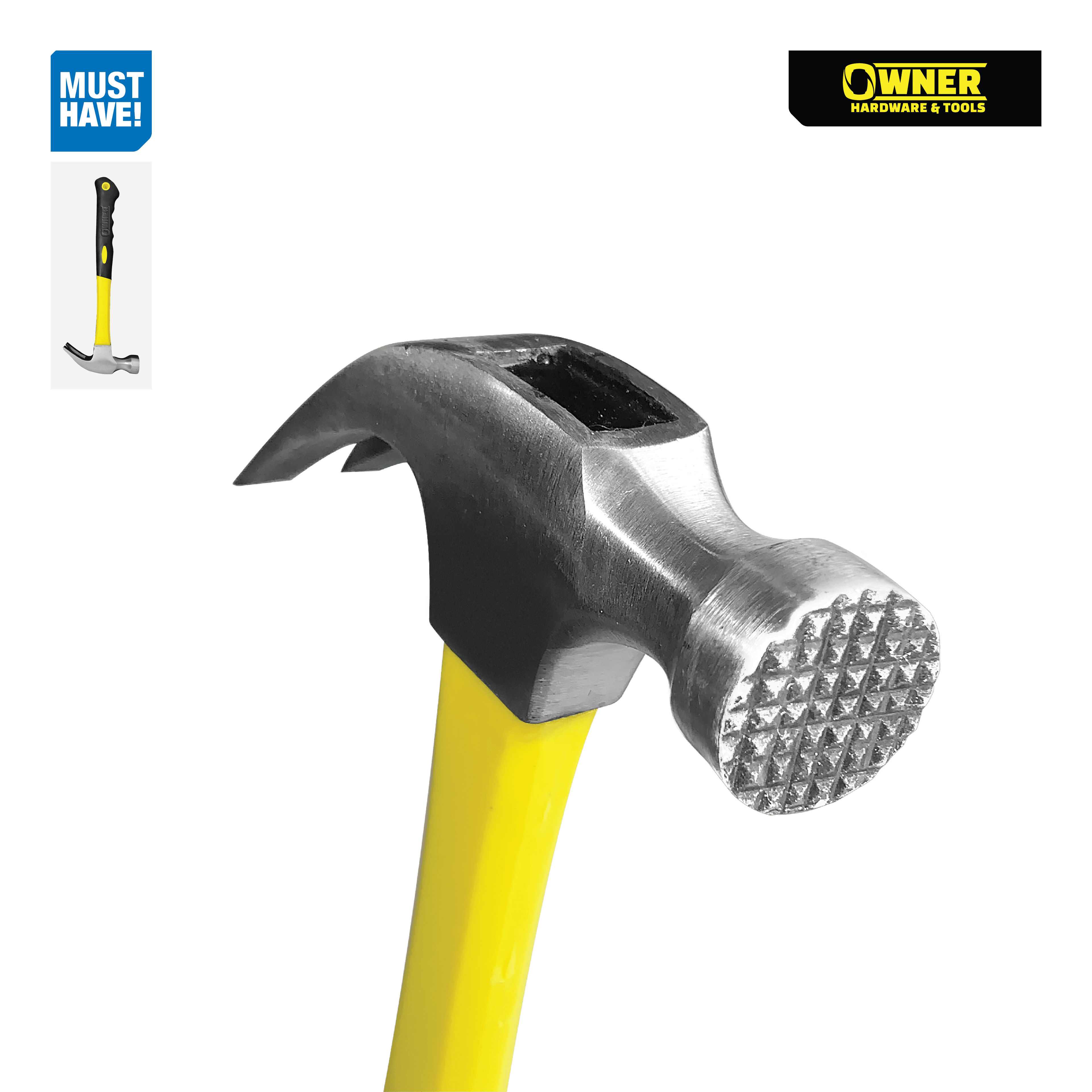 Palu Kambing Gerigi - Gagang Fiber