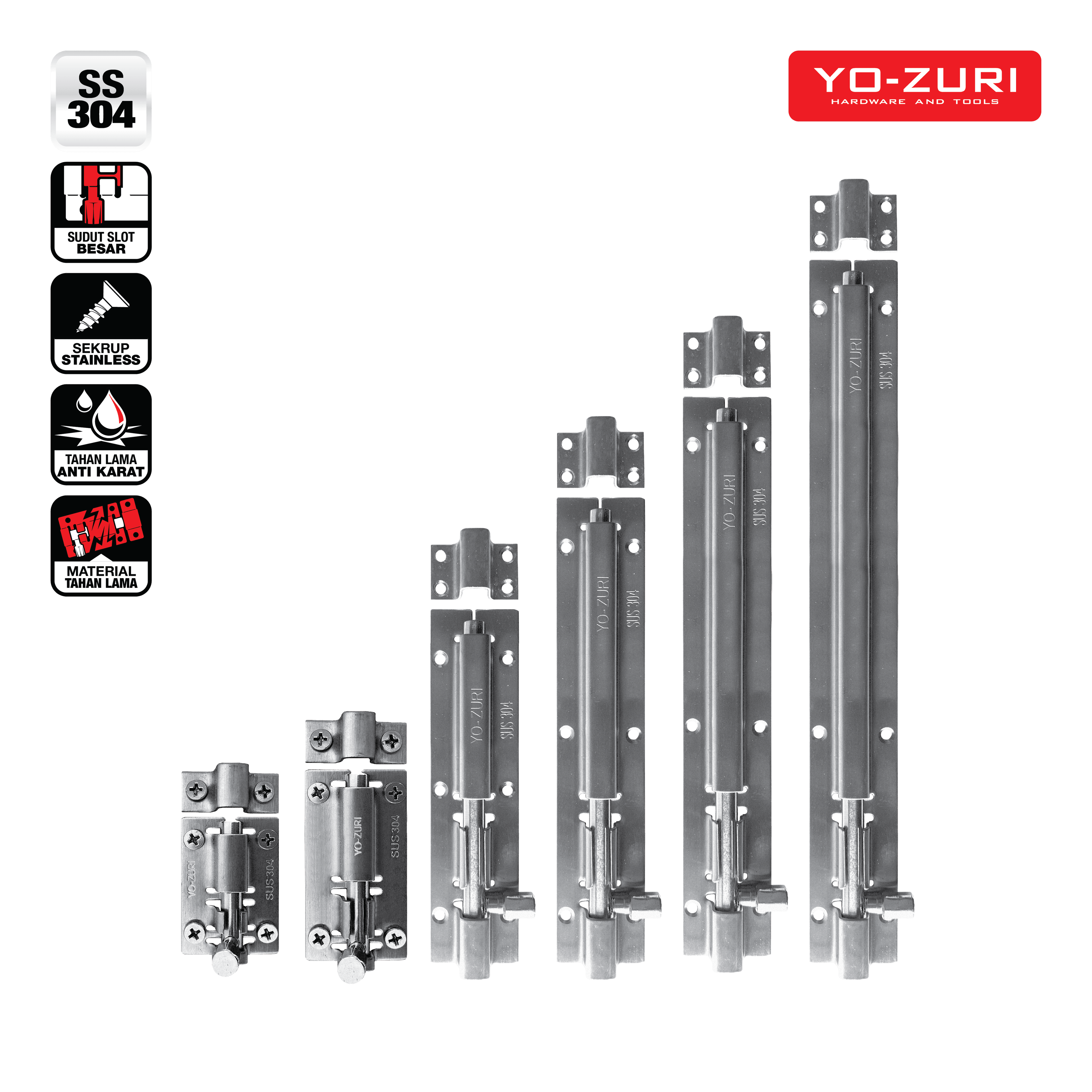 Grendel Pintu - Stainless Steel