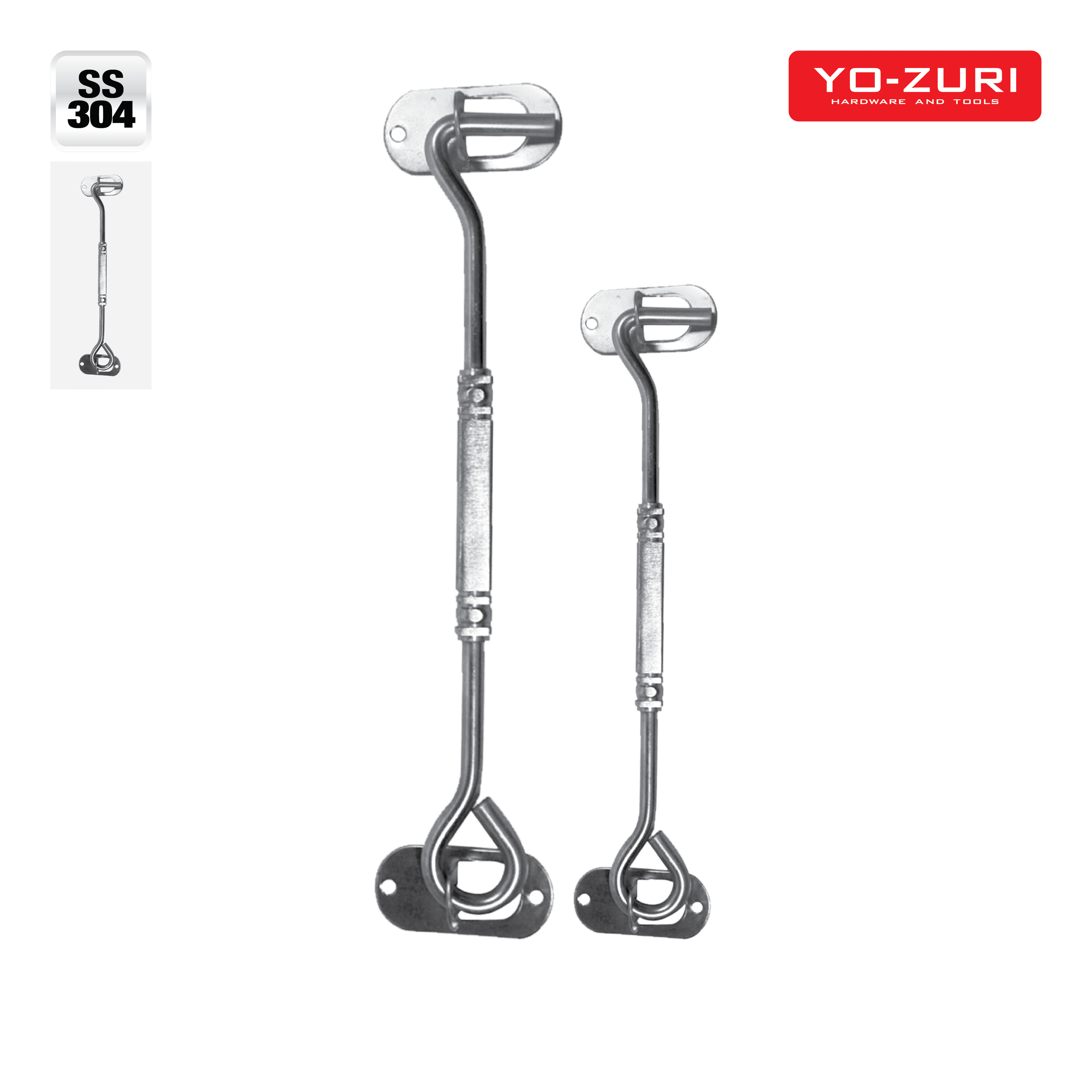 Hak Angin Segi - Stainless Steel