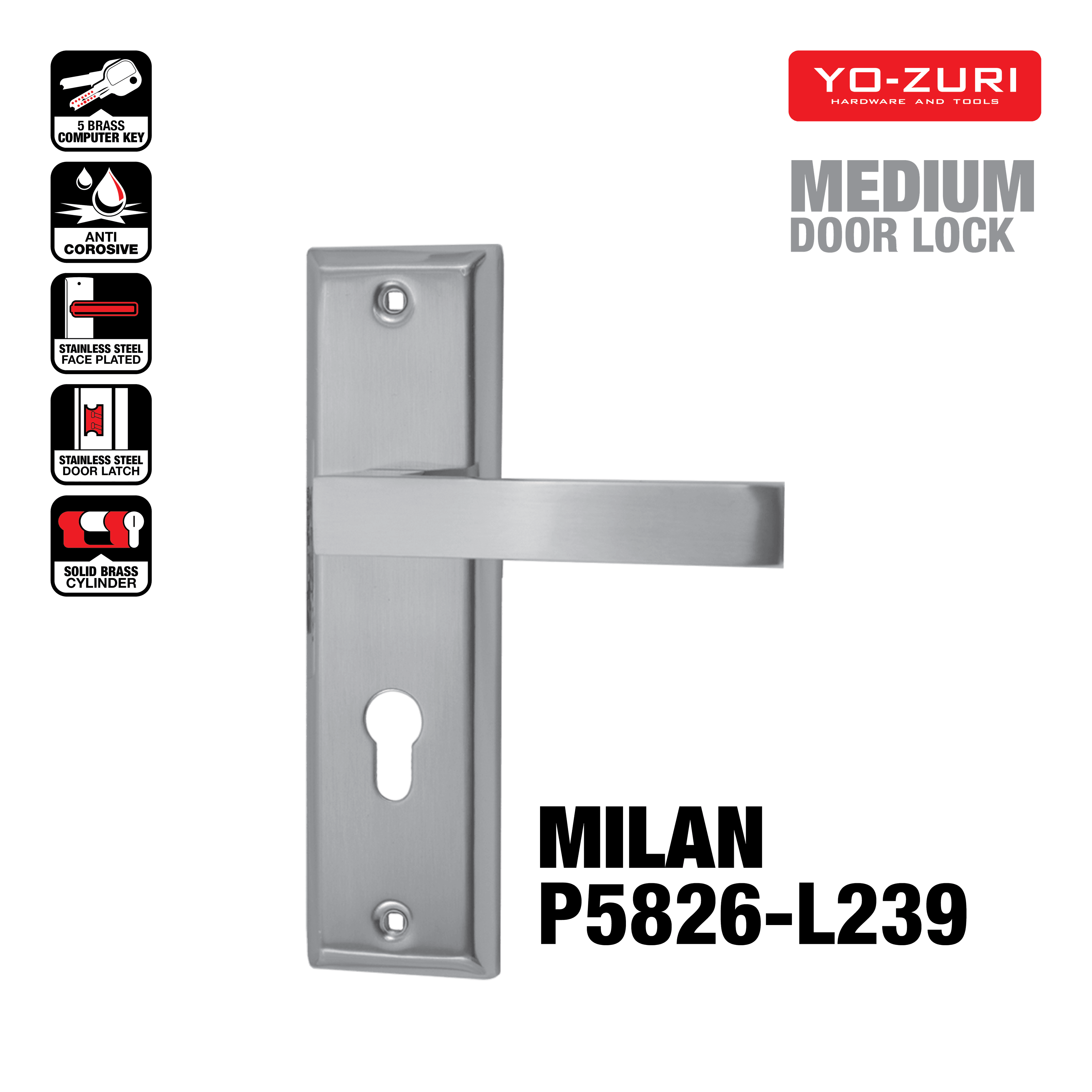 Kunci Pintu Sedang image 1