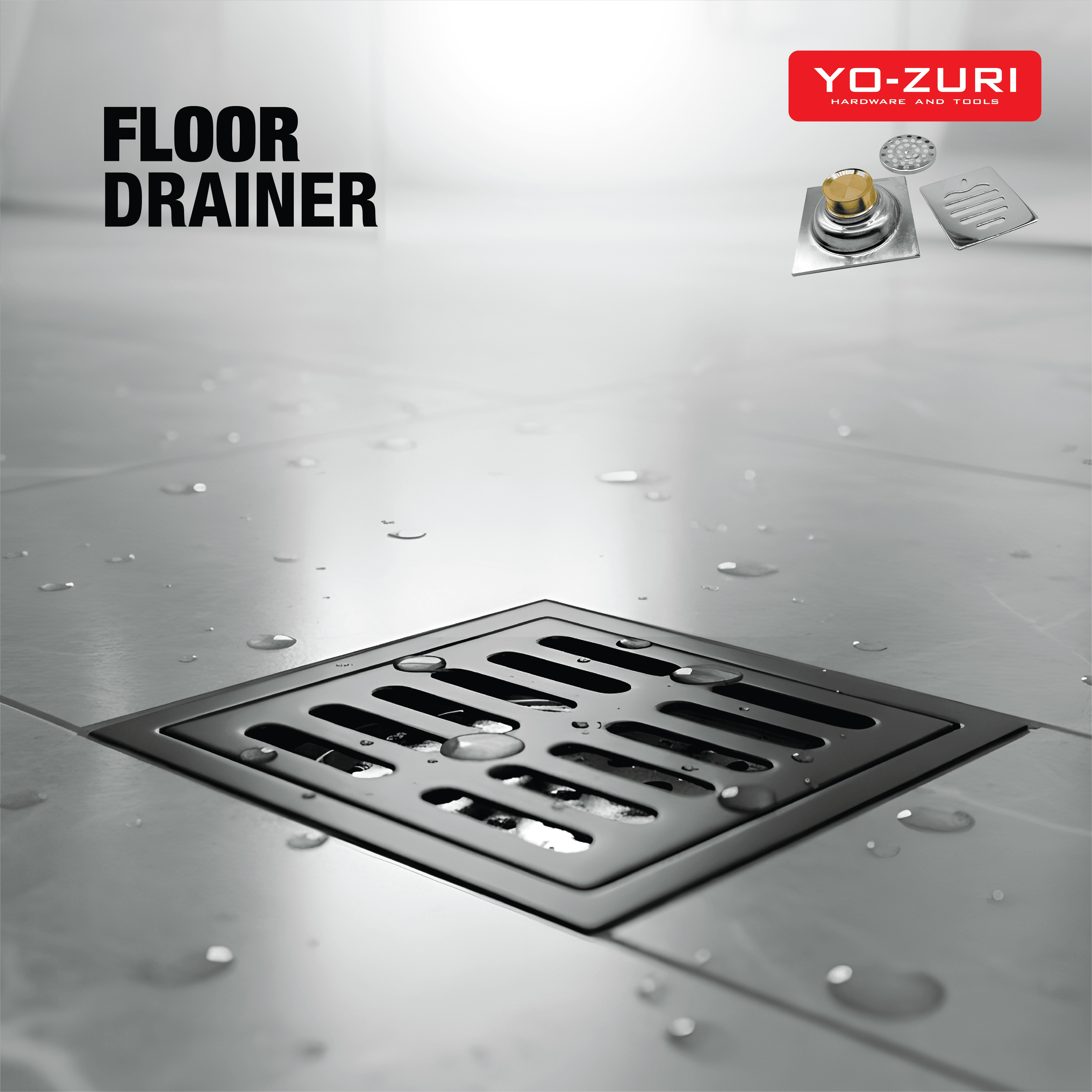 Saringan Kamar Mandi - Hitam