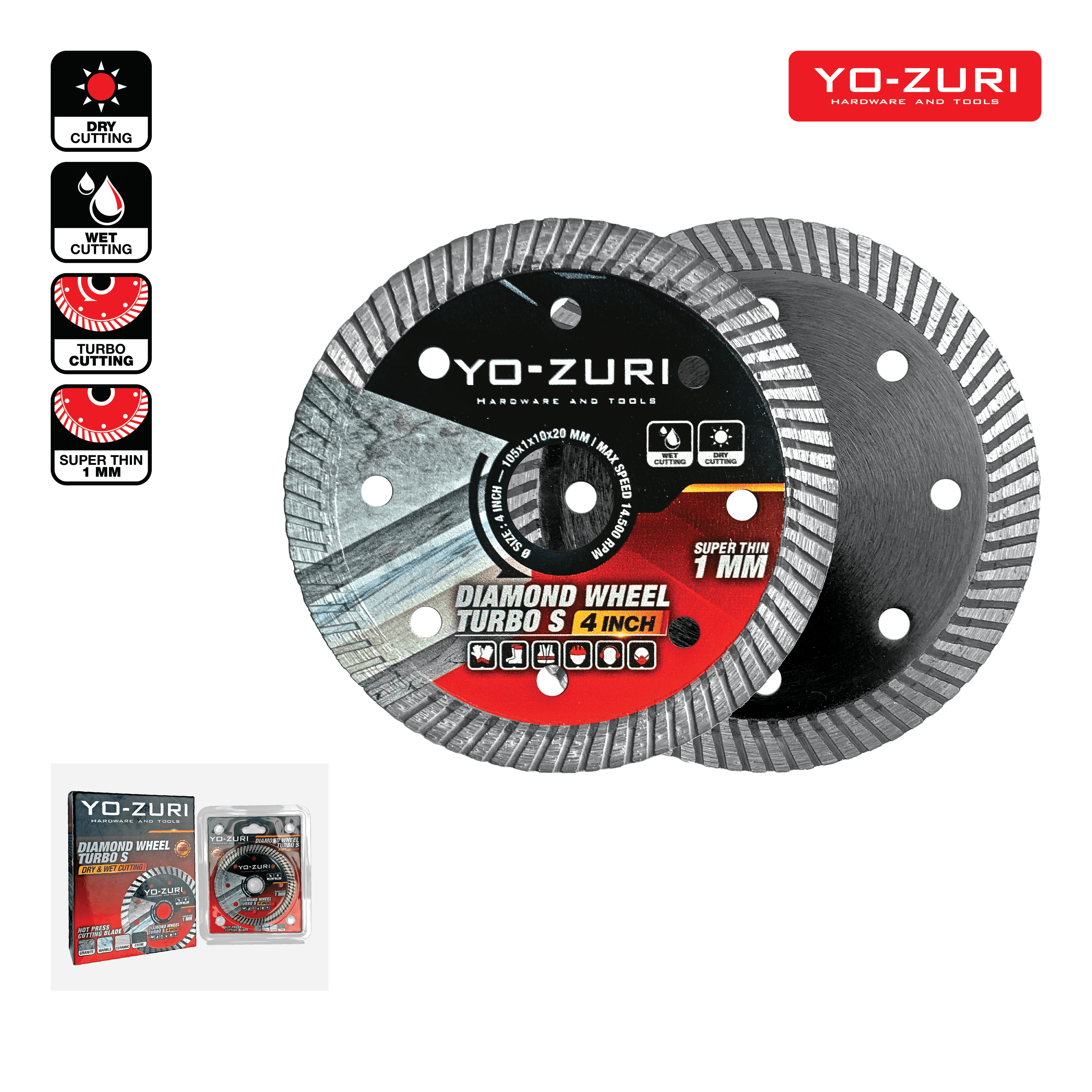 Diamond Wheel Turbo S - Wet & Dry Cutting