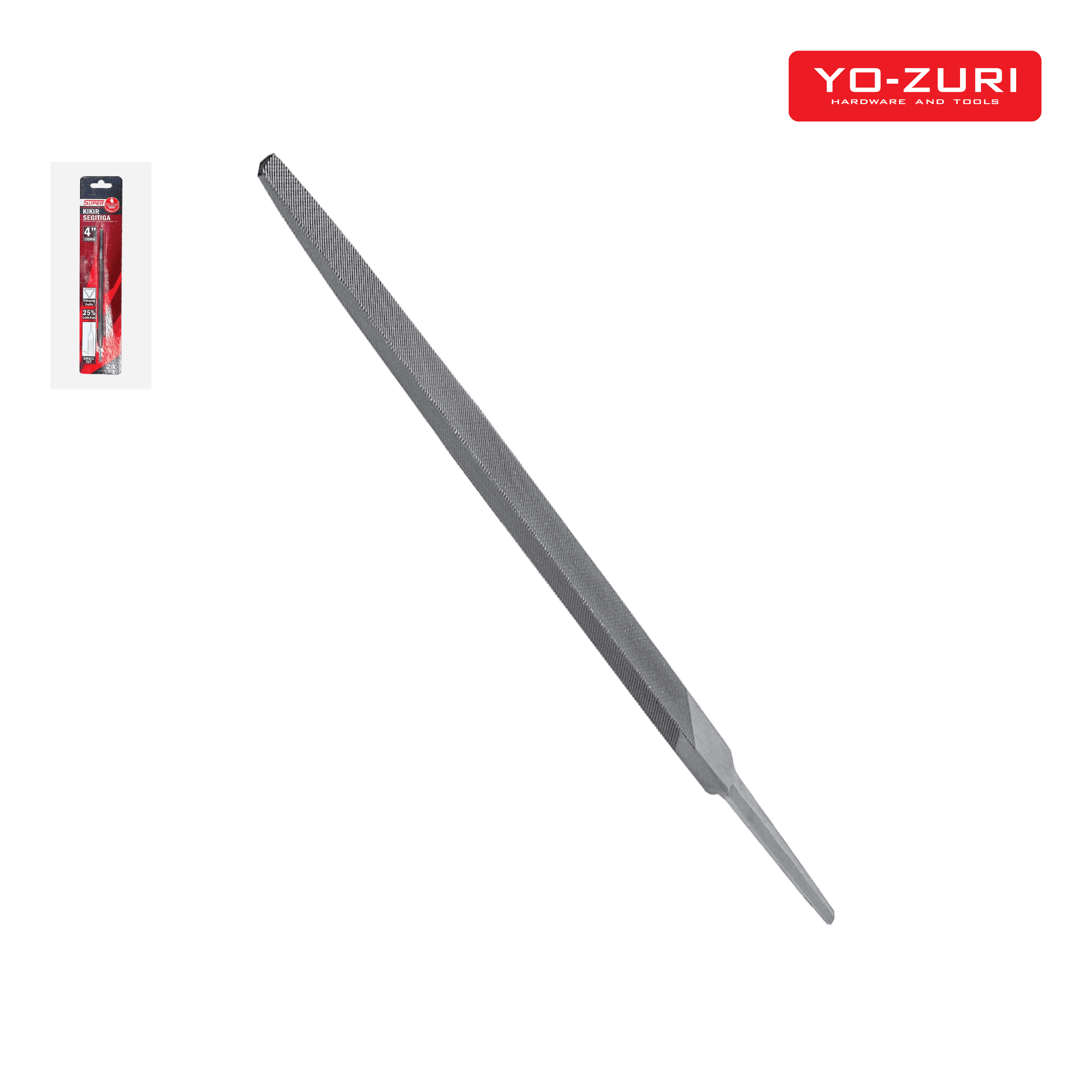 Kikir Segitiga - Tanpa Gagang