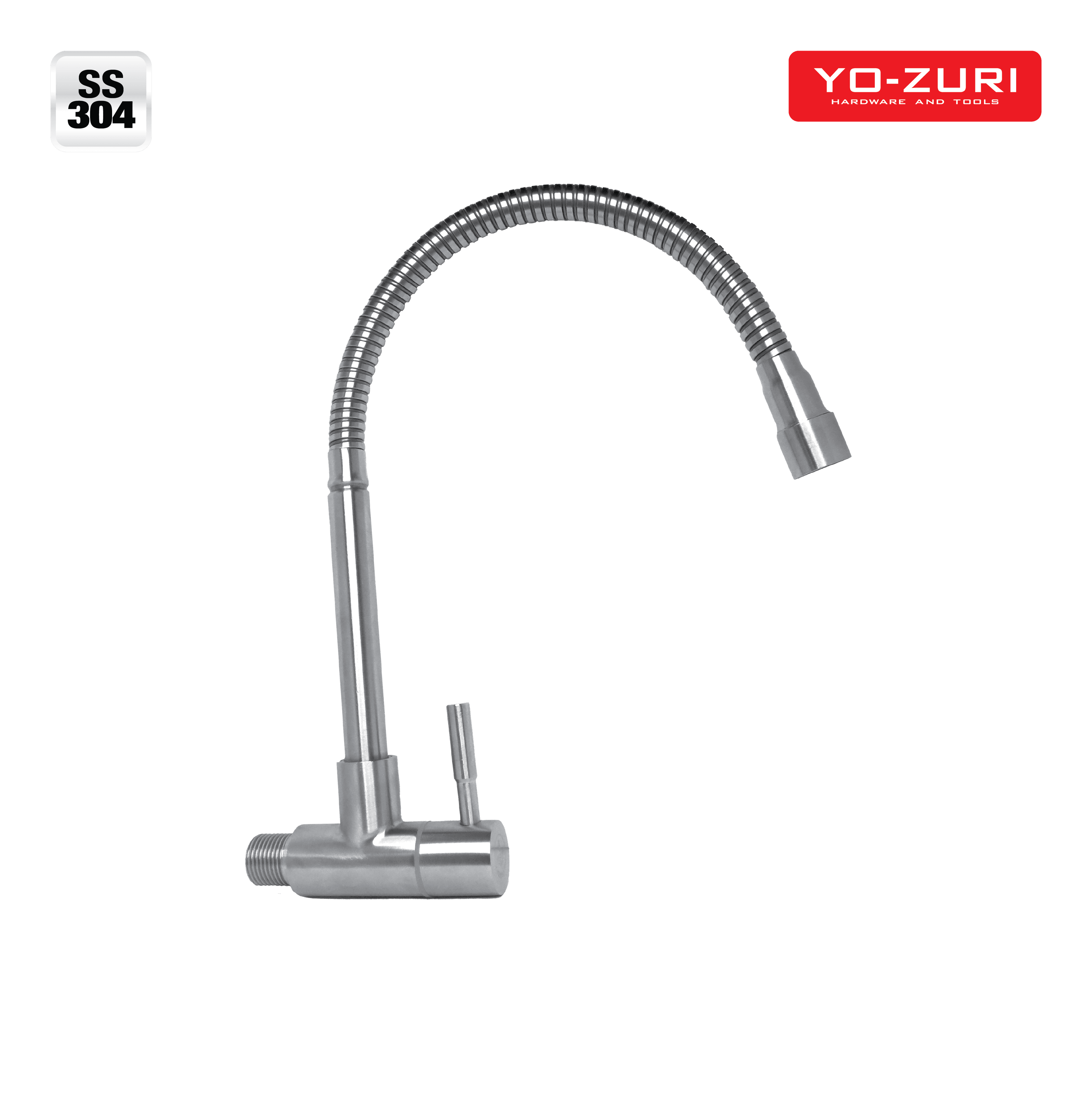 Kran Angsa Kepala Kecil - Stainless Steel