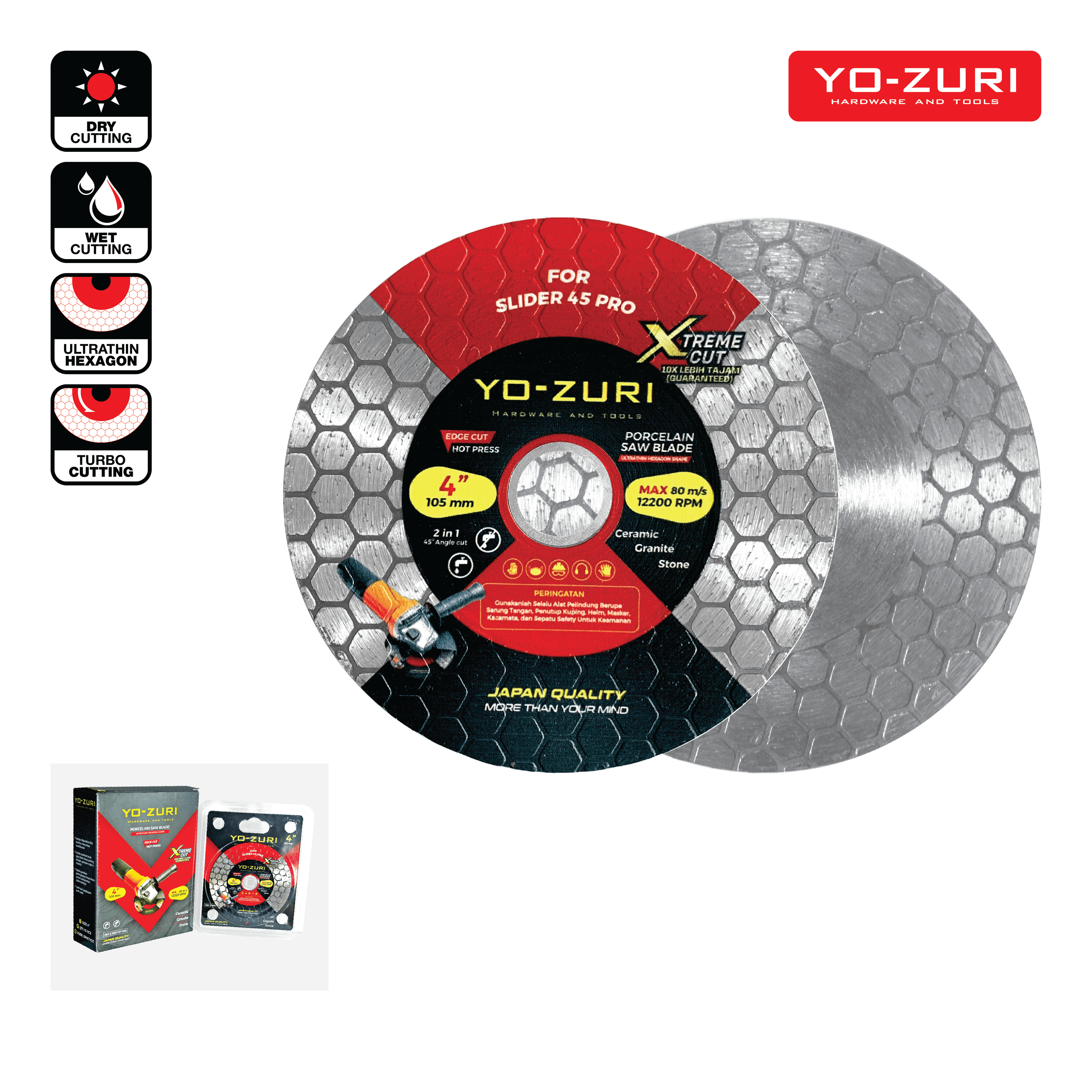 Porcelain Saw Blade - Hexagon - Wet & Dry Cutting