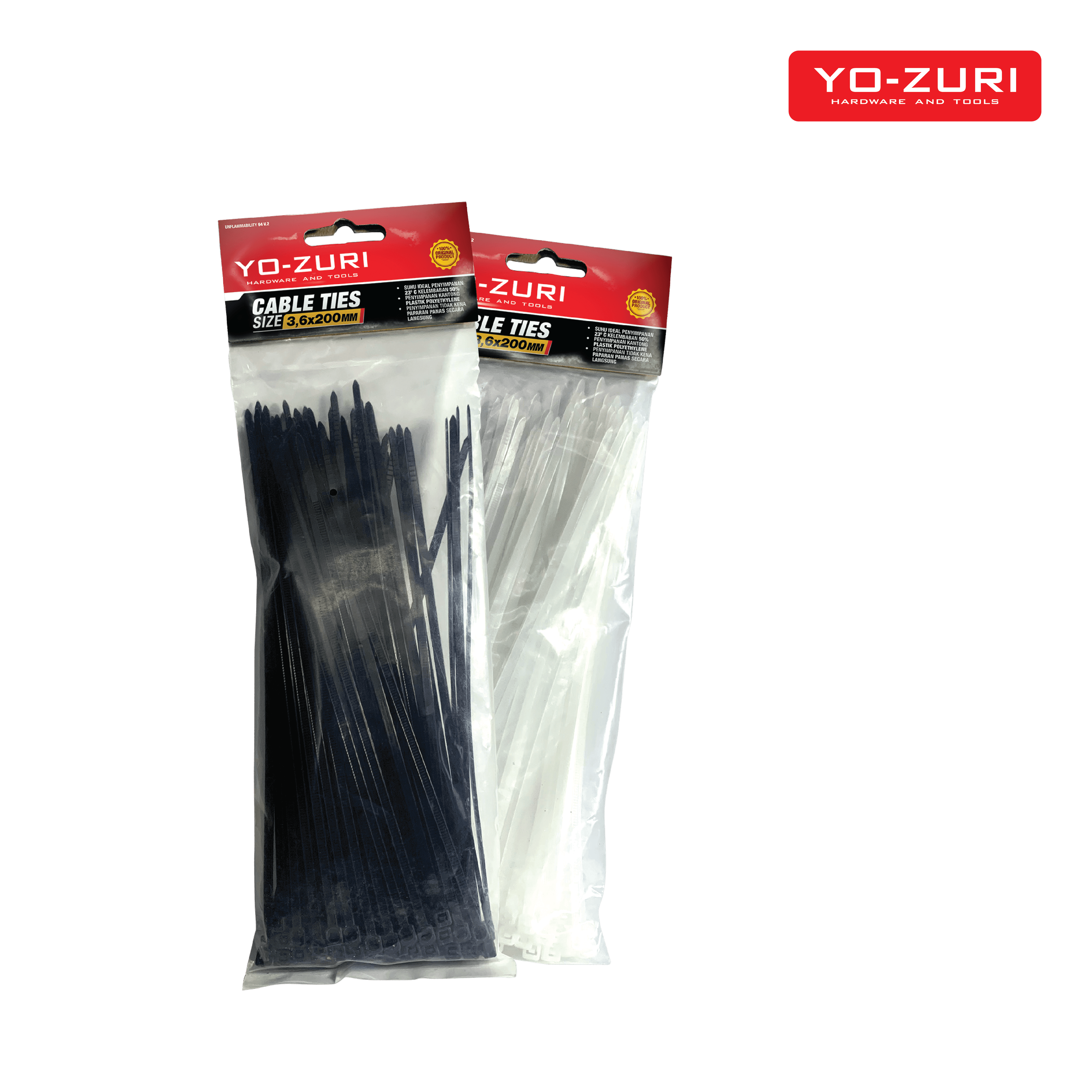 Kabel Ties - Hitam & Putih